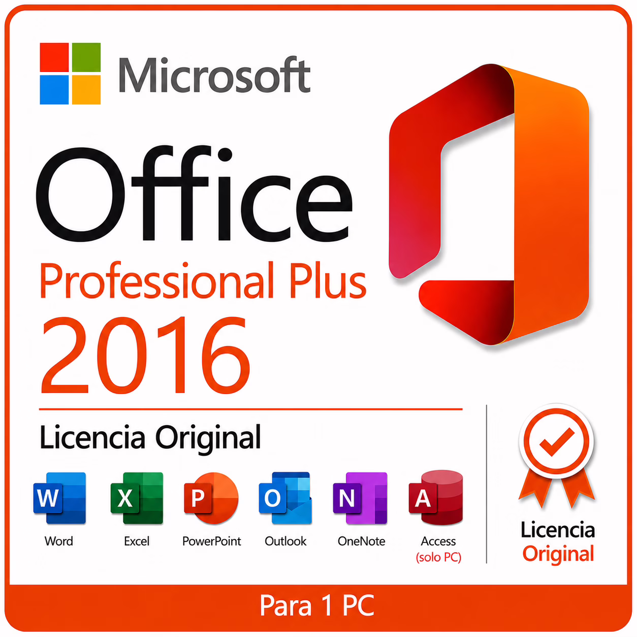 Licencia Microsoft Office Professional Plus 2016 (OEM)